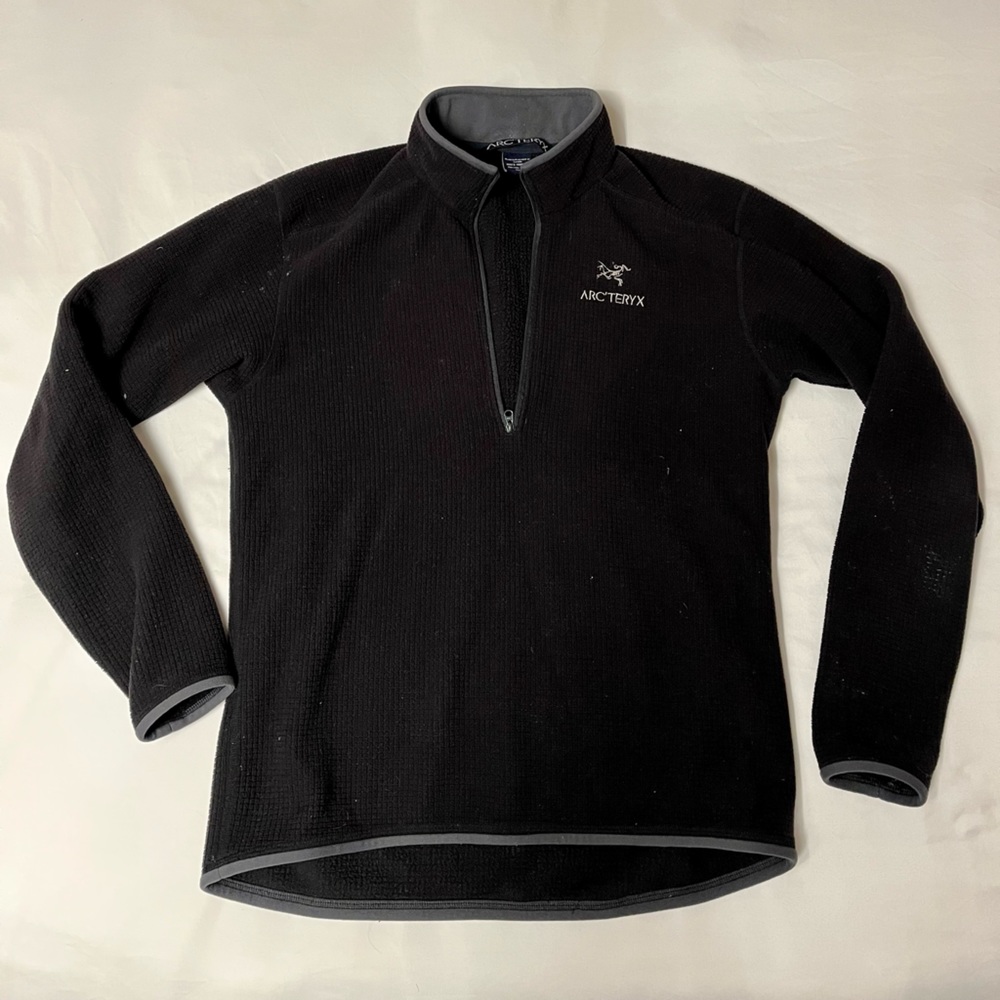 Men’s Medium Arc’teryx black zip fleece